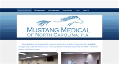 Desktop Screenshot of mustangmedicalnc.com