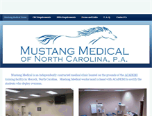 Tablet Screenshot of mustangmedicalnc.com